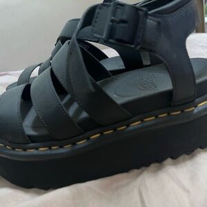 Dr. Martens Black Platform Sandals